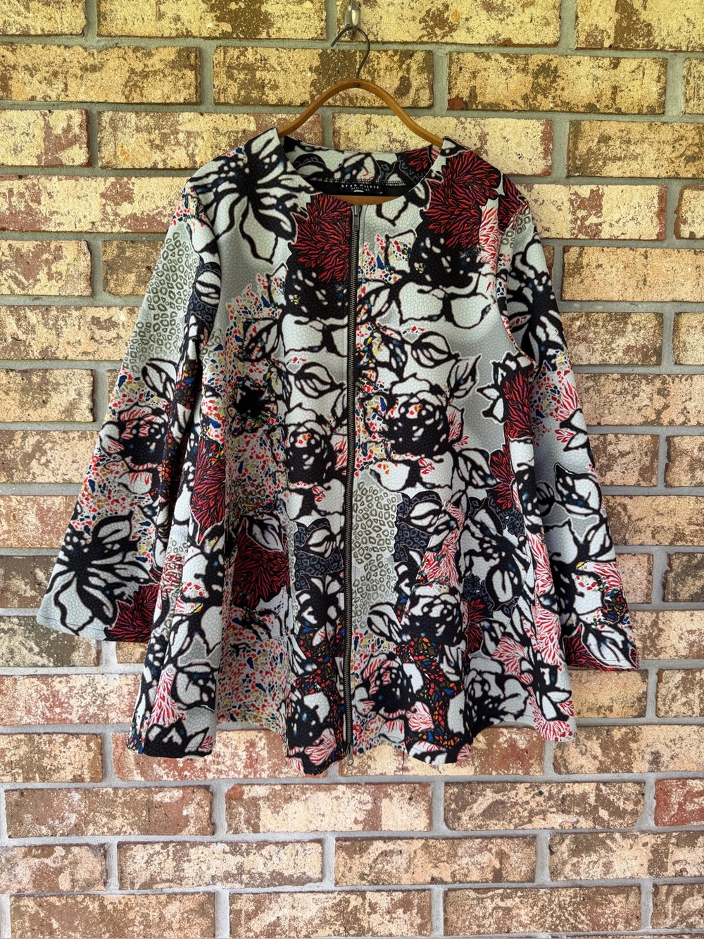 Bryn Walker Full Zip Jacket Women’s Size Medium Funky Excellence!
